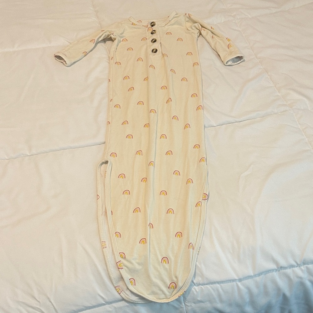 Lou Lou Rainbow Print Baby Gown